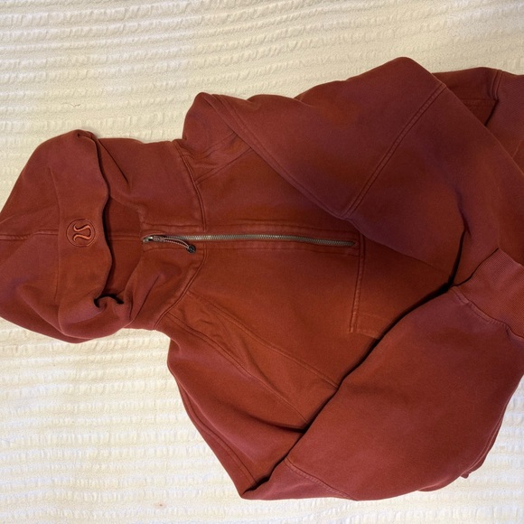 Lululemon Scuba Cropped Half-Zip Hoodie + Scuba Joggers Set Size 8 - Picture 4 of 11